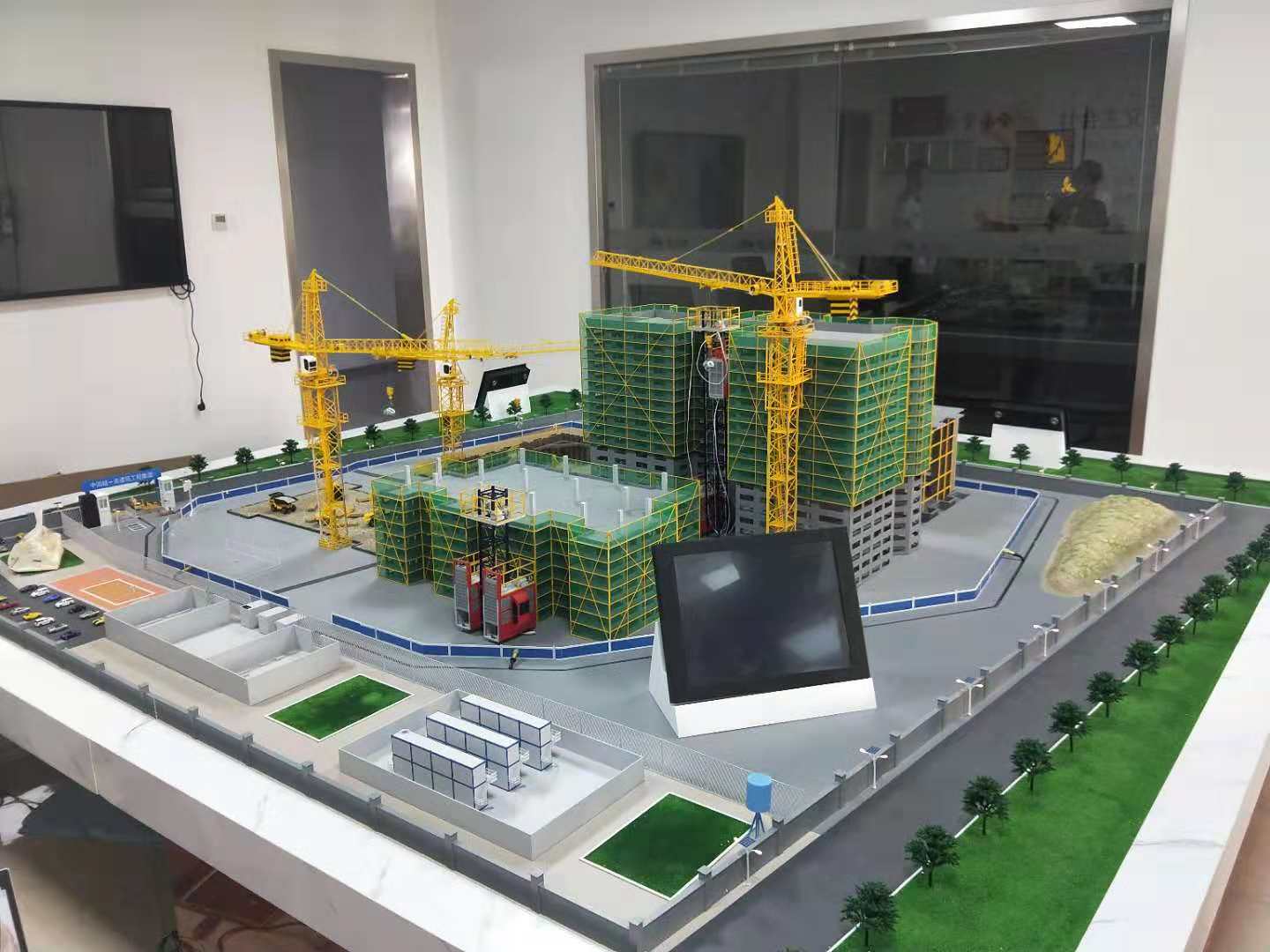 长武县建筑施工场景模型